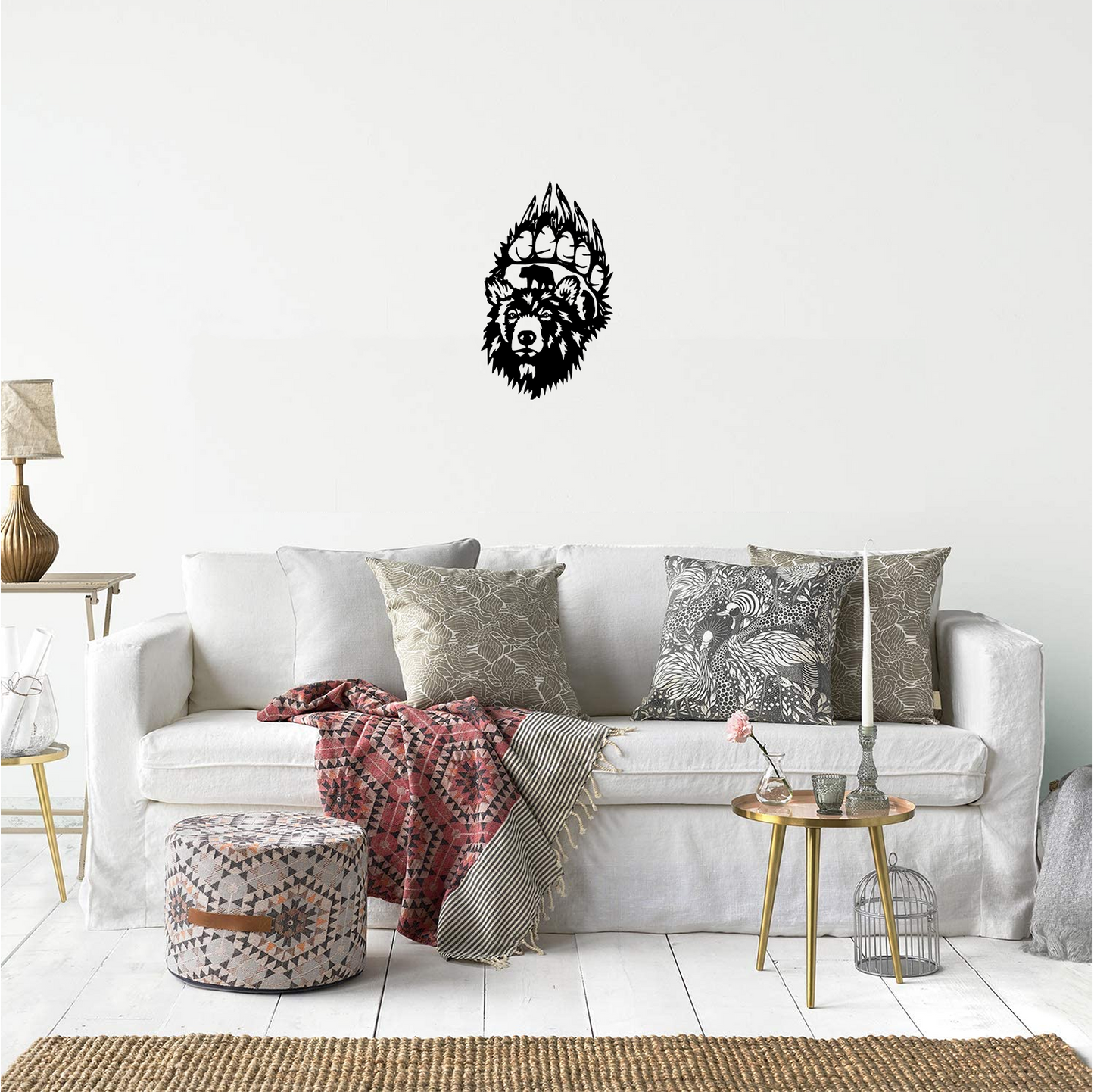 Decor perete Laba de Urs HH704 din lemn