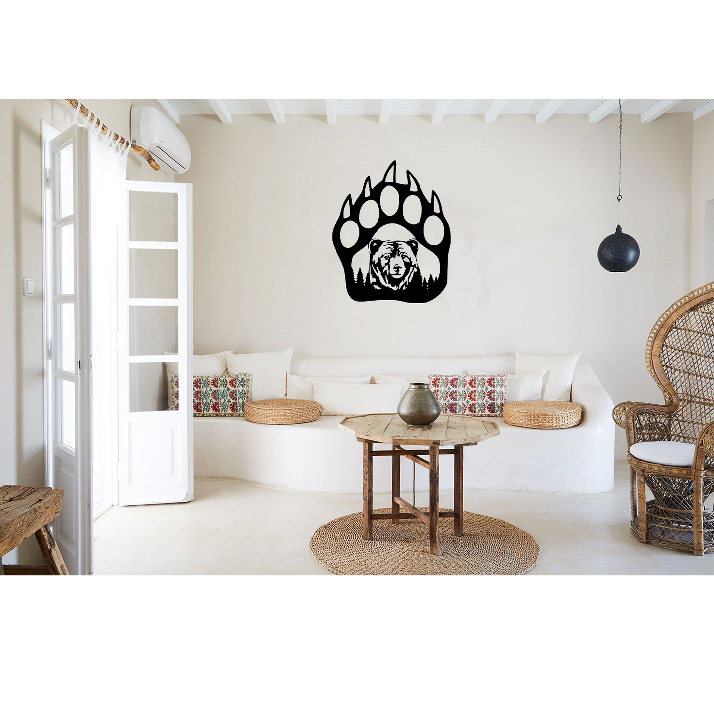 Decor perete Laba de Urs HH706 din lemn