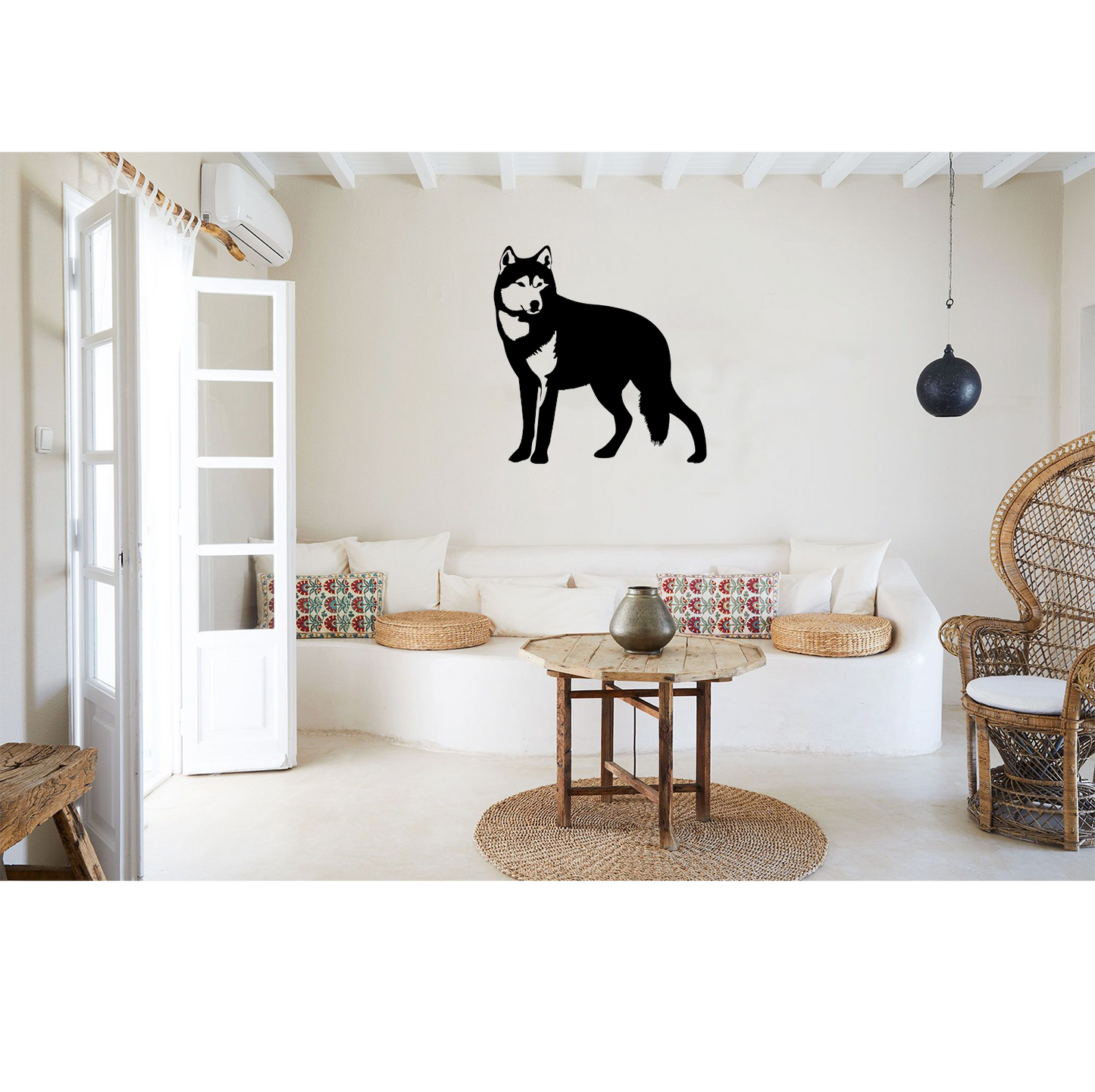 Decor perete Lup HH816 din lemn
