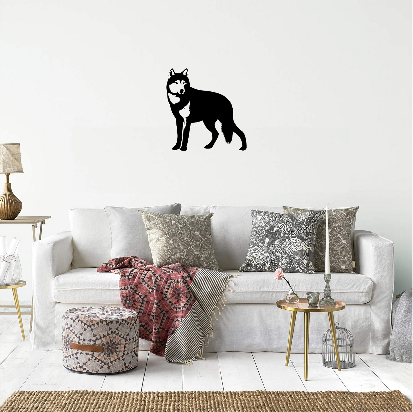 Decor perete Lup HH816 din lemn