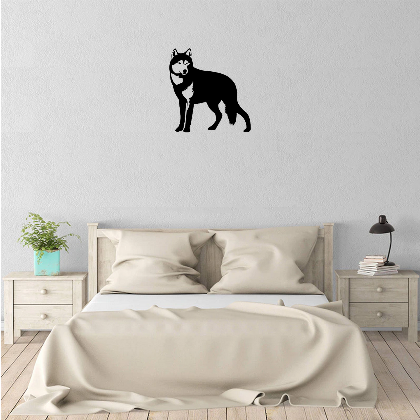 Decor perete Lup HH816 din lemn