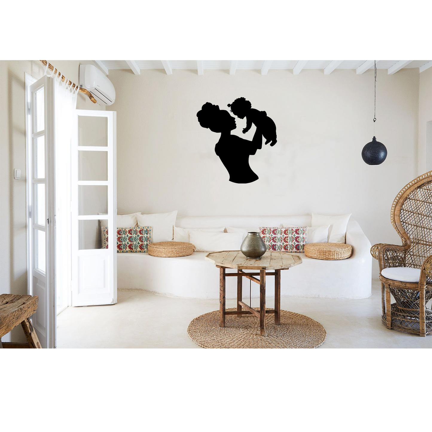 Decor perete Mama si Copilas HH819 din lemn