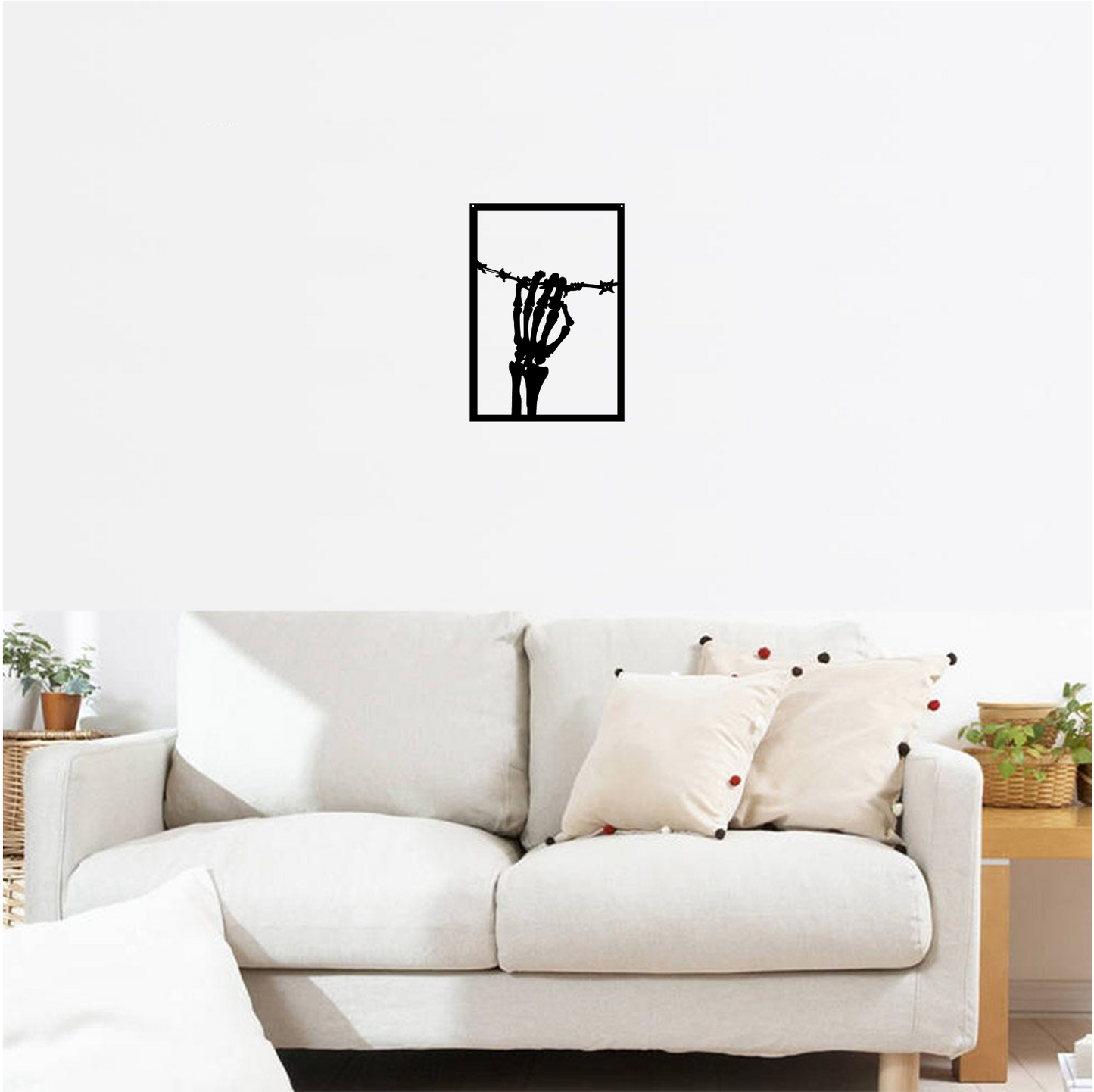 Decor perete Mana schelete HH761 din lemn