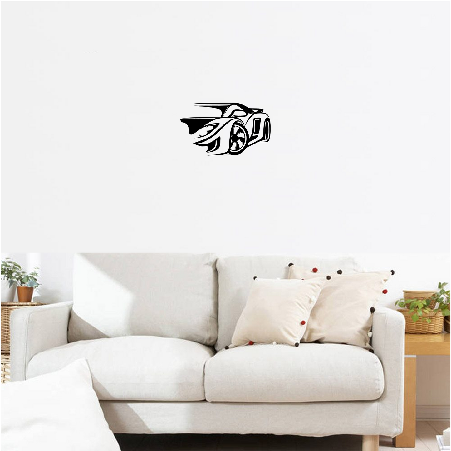 Decor perete Masina HH757 din lemn