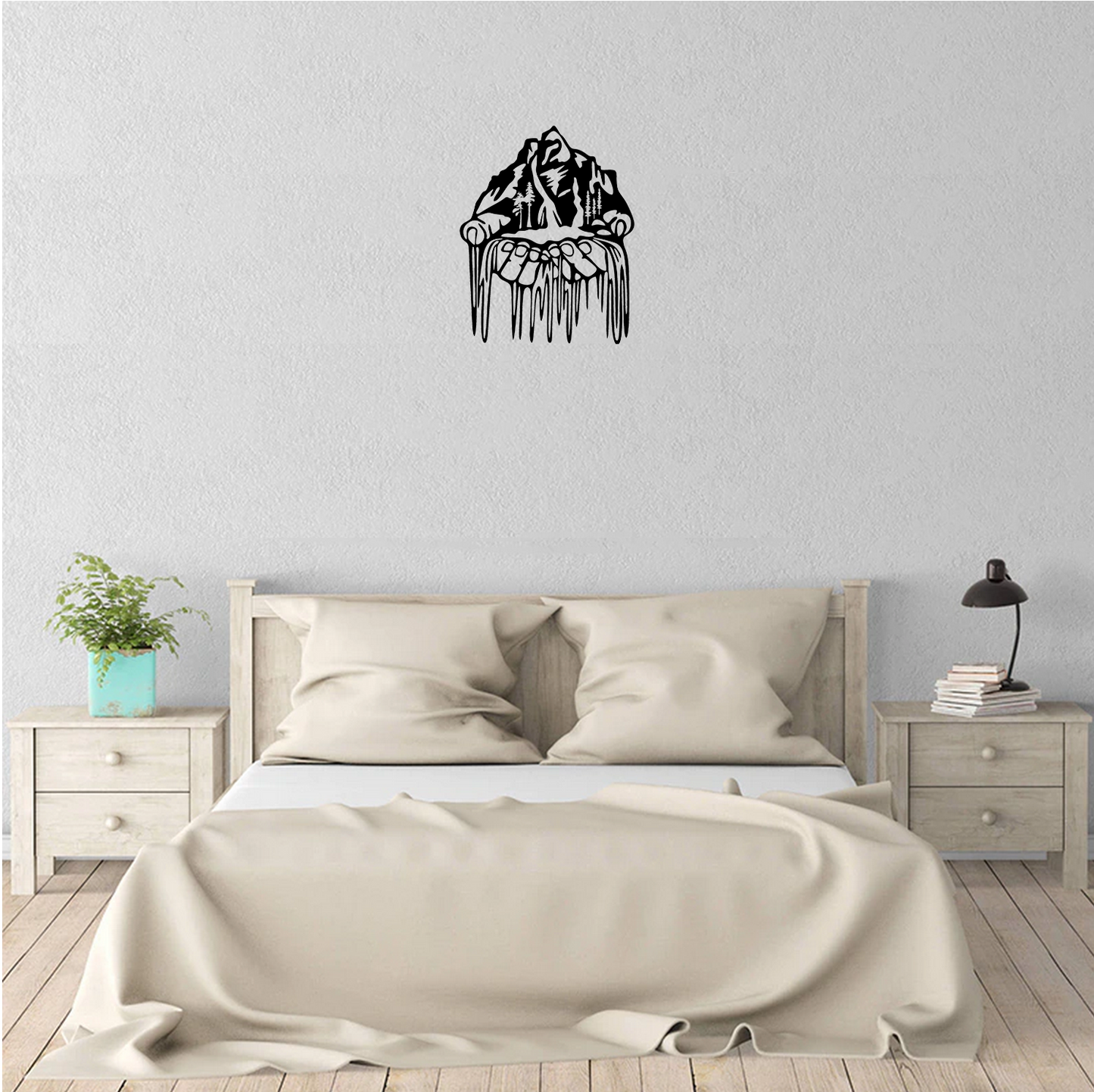 Decor perete Munte in Mana HH742 din lemn