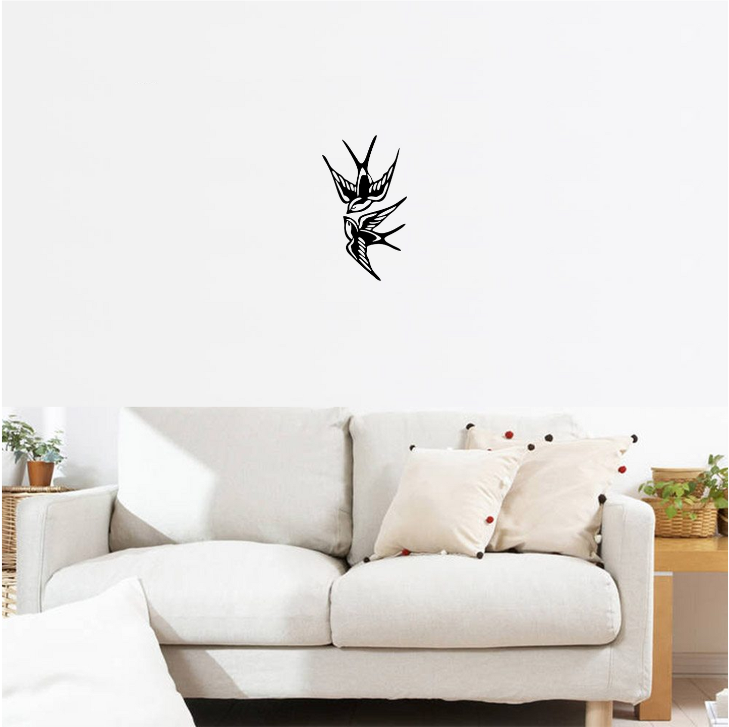 Decor perete Pasari din 2 Parti HH796 din lemn