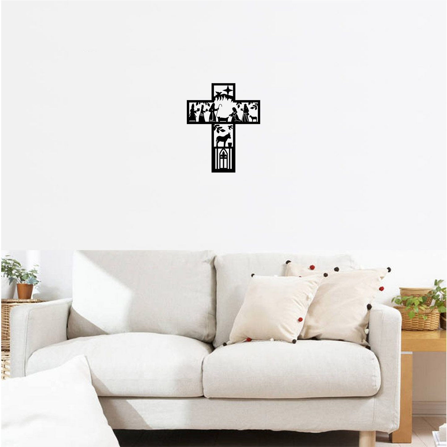 Decor perete Povestea Crucii HH685 din lemn