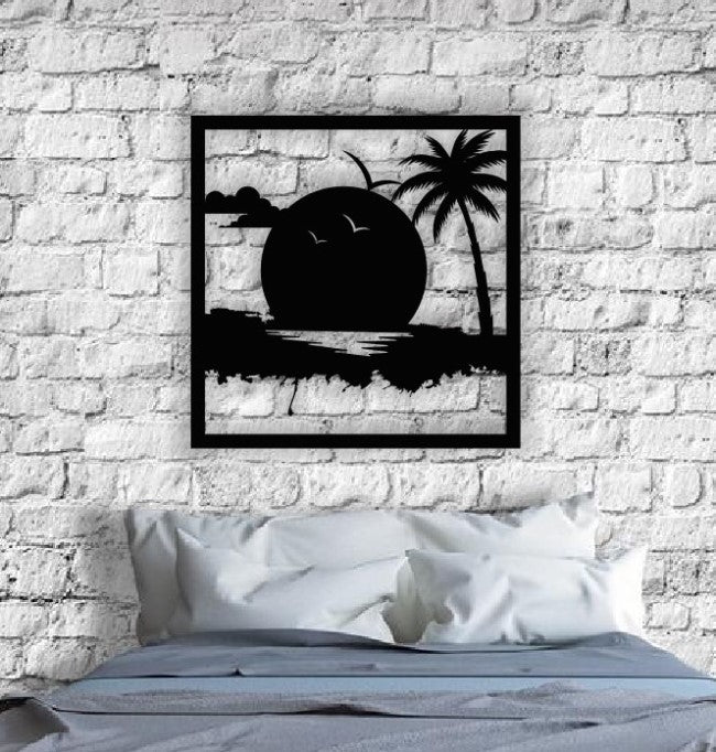 Decor perete Personalizabil Priveliste Mare HHH384 din lemn