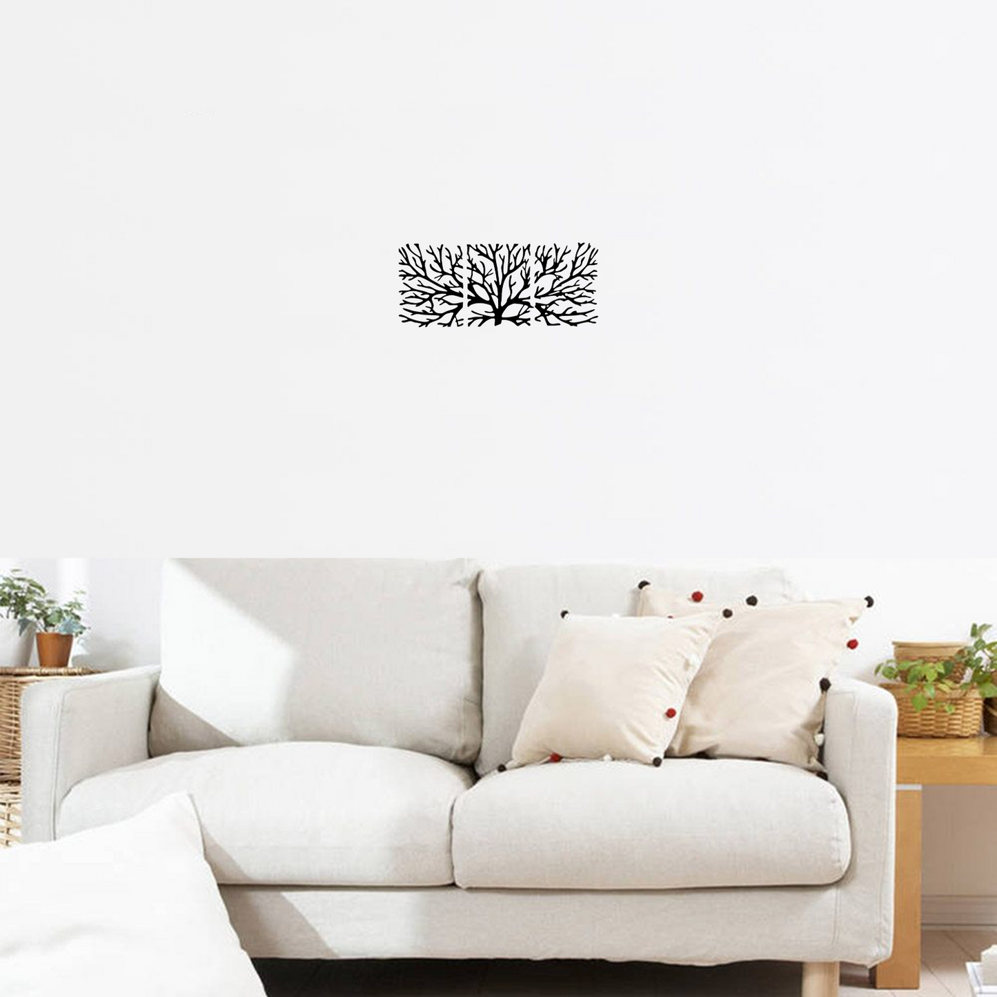 Decor perete Ramuri Copac din 3 Parti HH683 din lemn