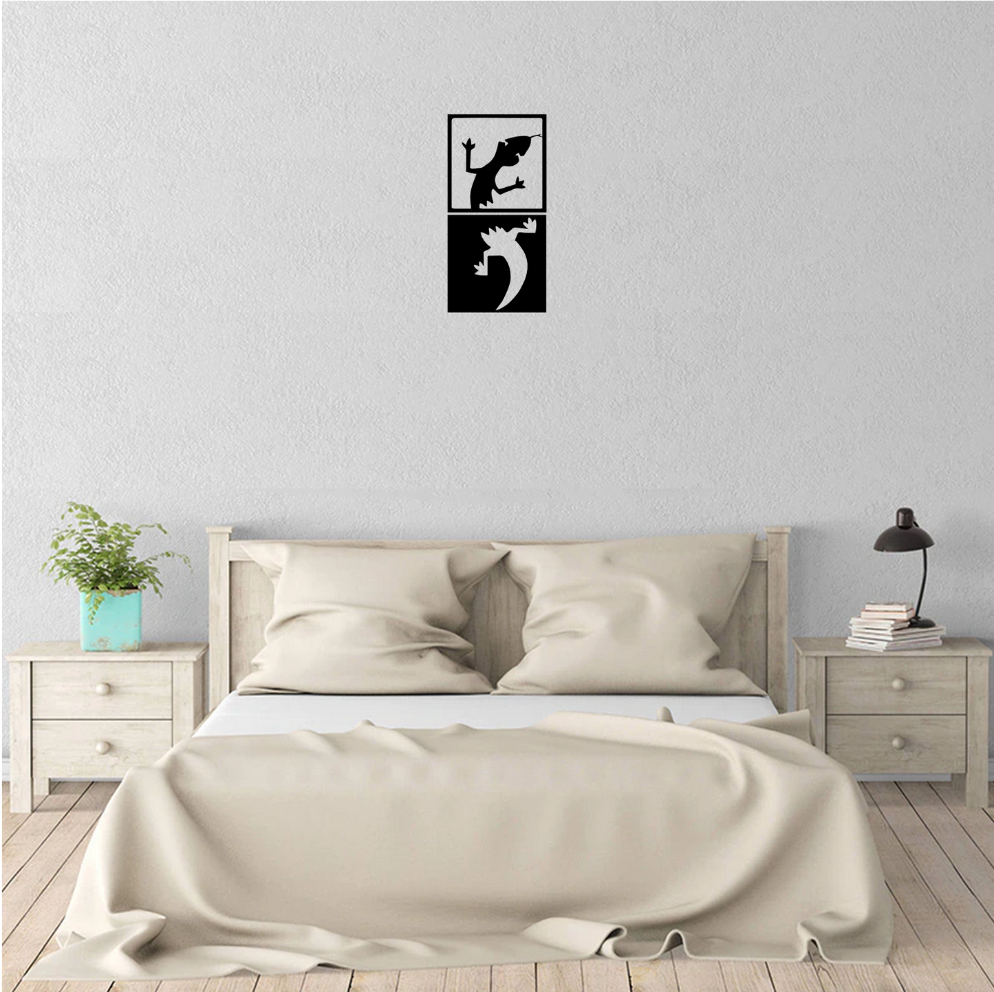 Decor perete Soparla din 2 Parti HH755 din lemn