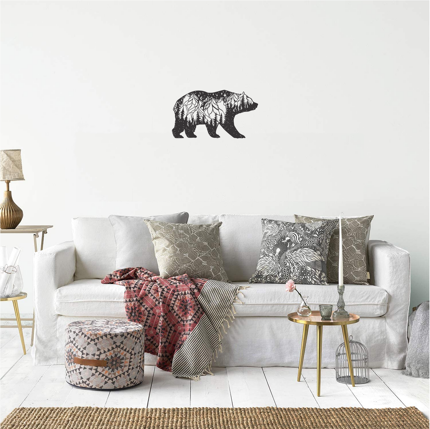 Decor perete Urs HH822 din lemn