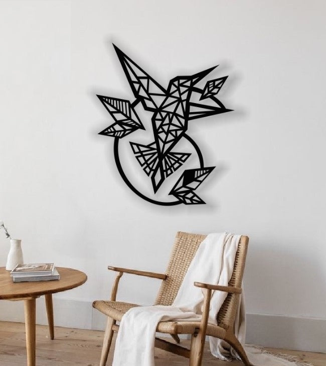Decor perete Personalizabil Pasarea Colibri HHH160 din lemn