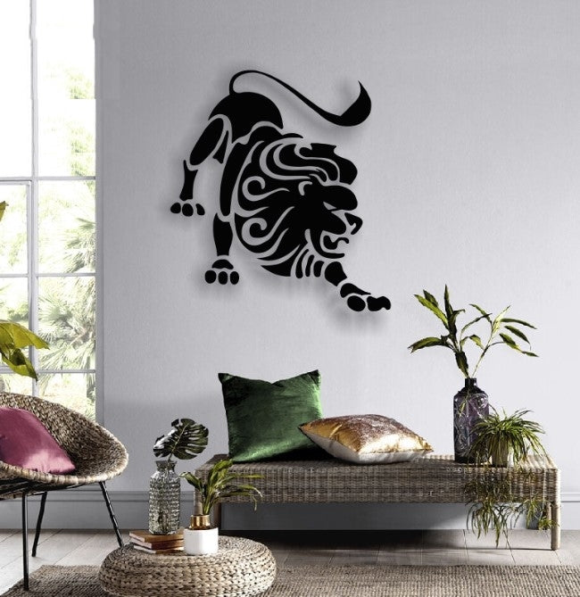 Decor perete Personalizabil zodia Leu din lemn