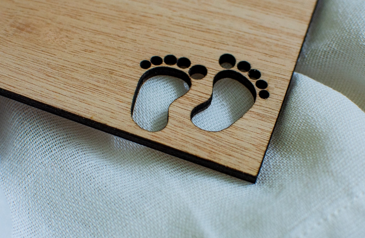 GuestBook Album Foto de Botez Personalizat din lemn Bebelus Baiat