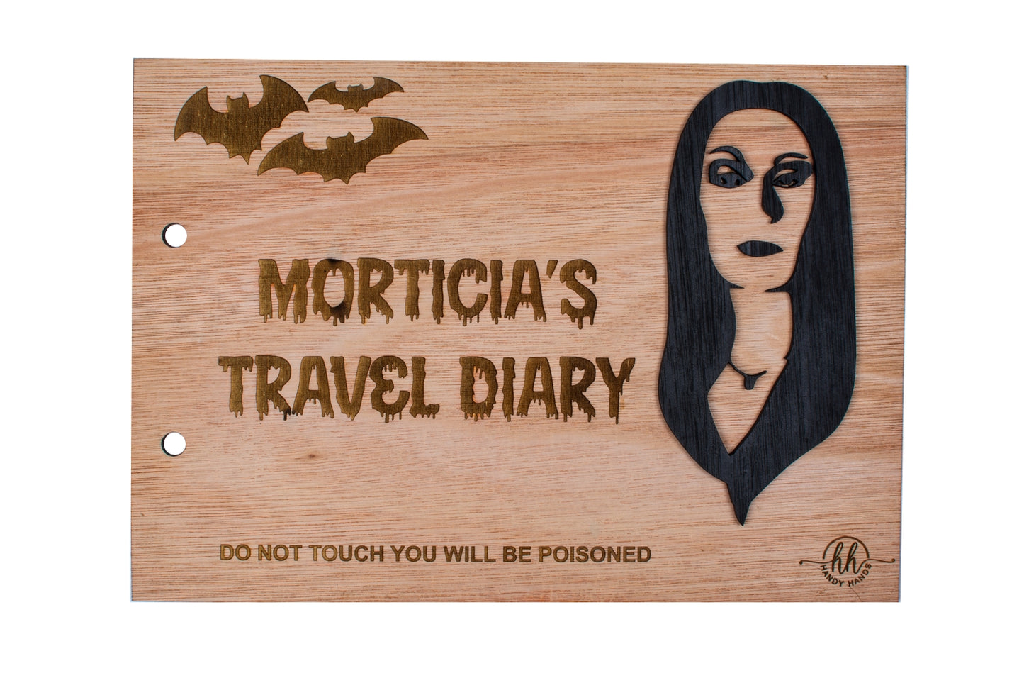 Album Foto de Nunta Personalizat din lemn GuestBook Morticia Addams 30x21 cm