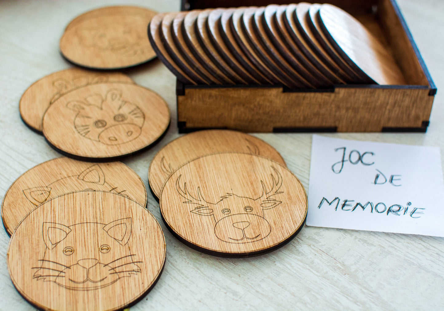 Joc Personalizabil, HandyHands, educativ de memorie Montessori Gaseste perechea
