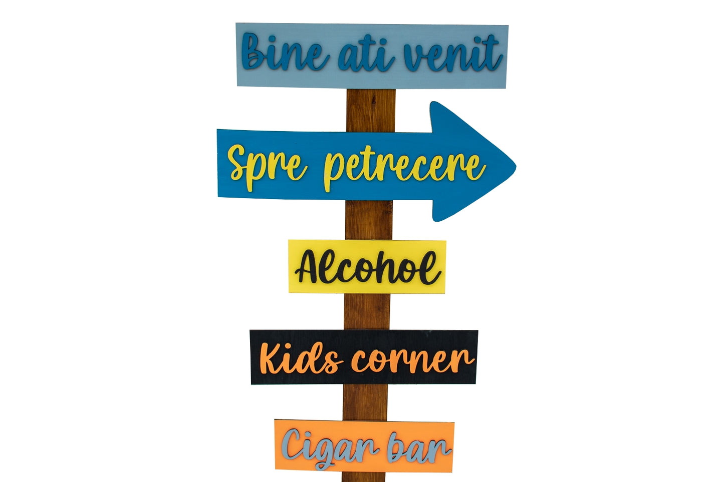 Panou Personalizat din lemn HH629 Intampinare Invitati Nunta Botez Eveniment Semn