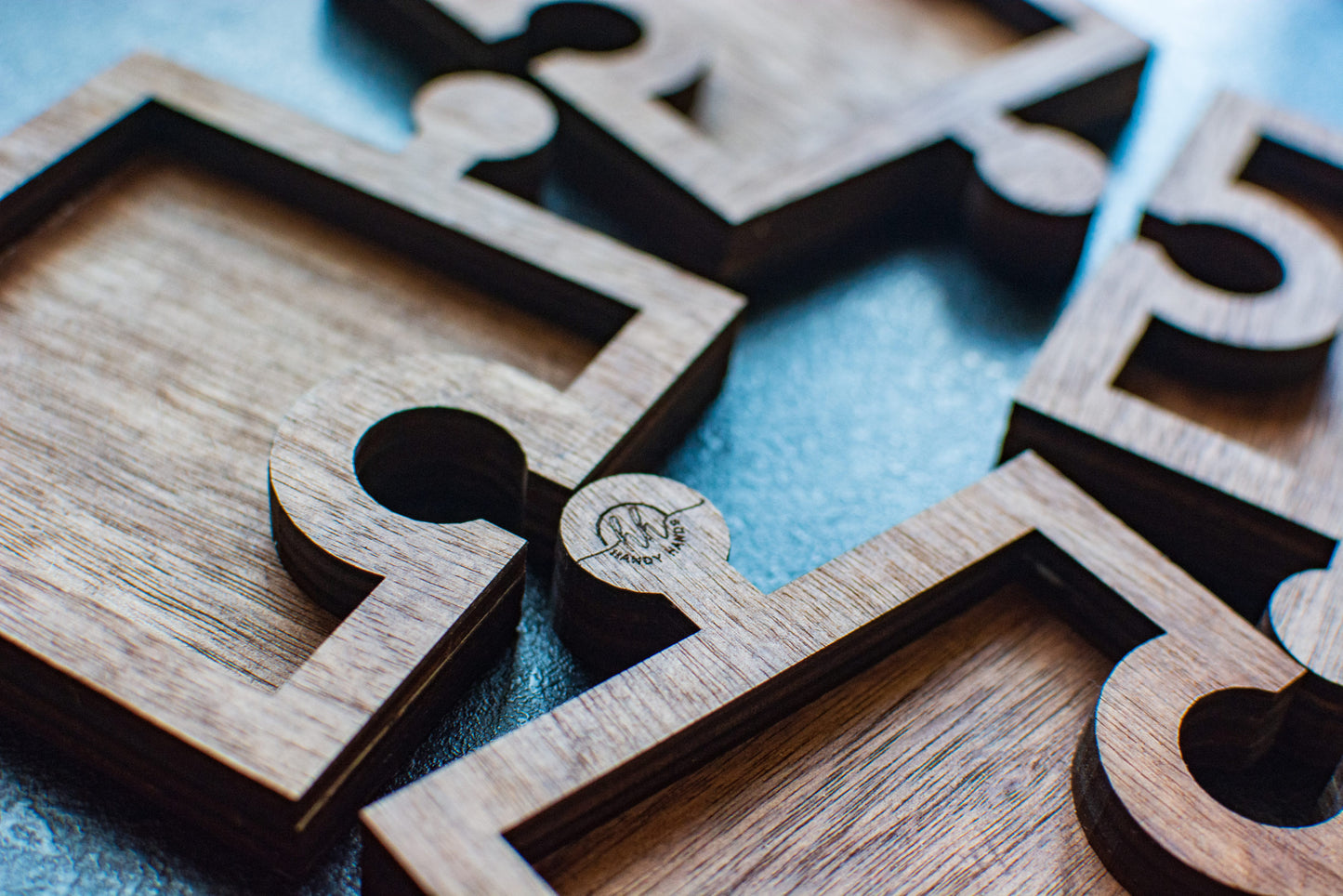 Platou de Servire Personalizabil din lemn Puzzle