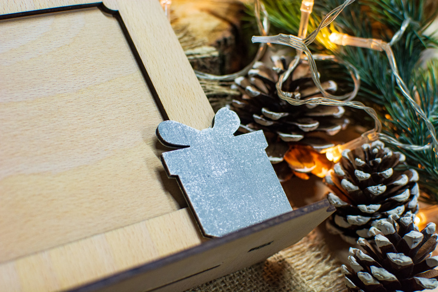 Rama foto de Craciun HH876 Personalizata din lemn Merry Christmas