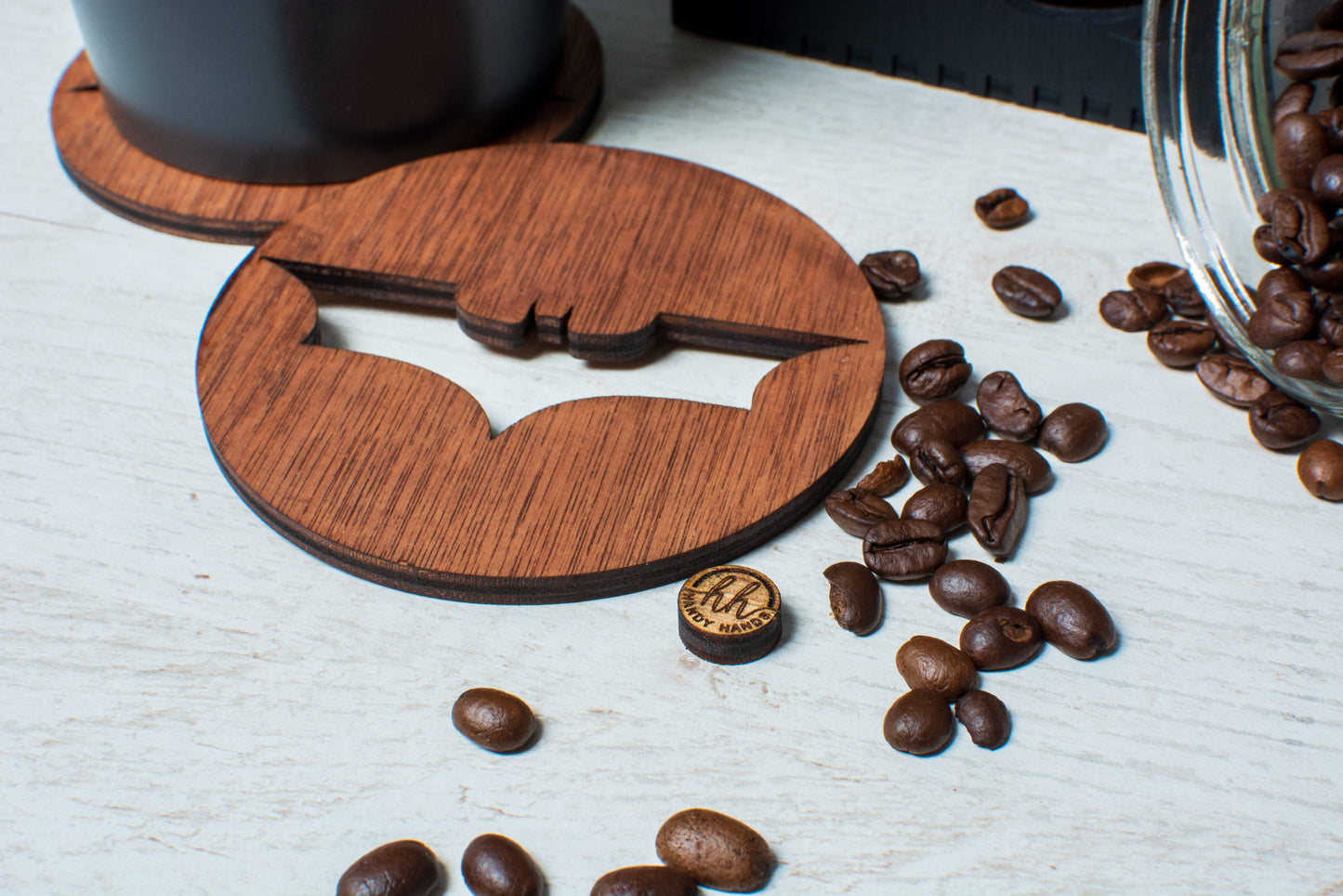 Set suporturi Personalizabil pentru pahare Batman 9 cm x 9 cm