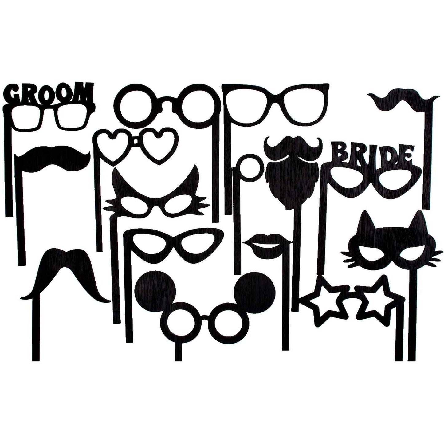 Set Accesorii din Lemn HH823 Personalizate Cabina foto Oglinda Magica Propsuri
