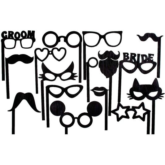 Set Accesorii din Lemn HH823 Personalizate Cabina foto Oglinda Magica Propsuri