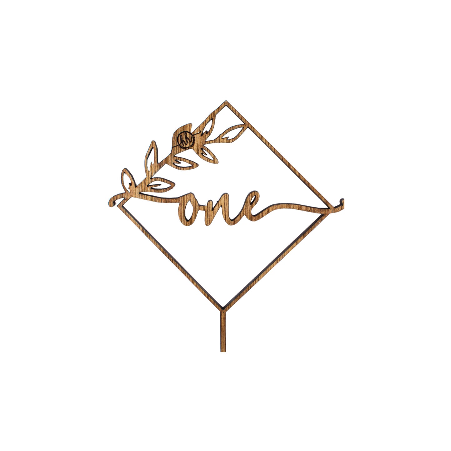 Topper Personalizabil, HandyHands, Decor pentru tort one din lemn