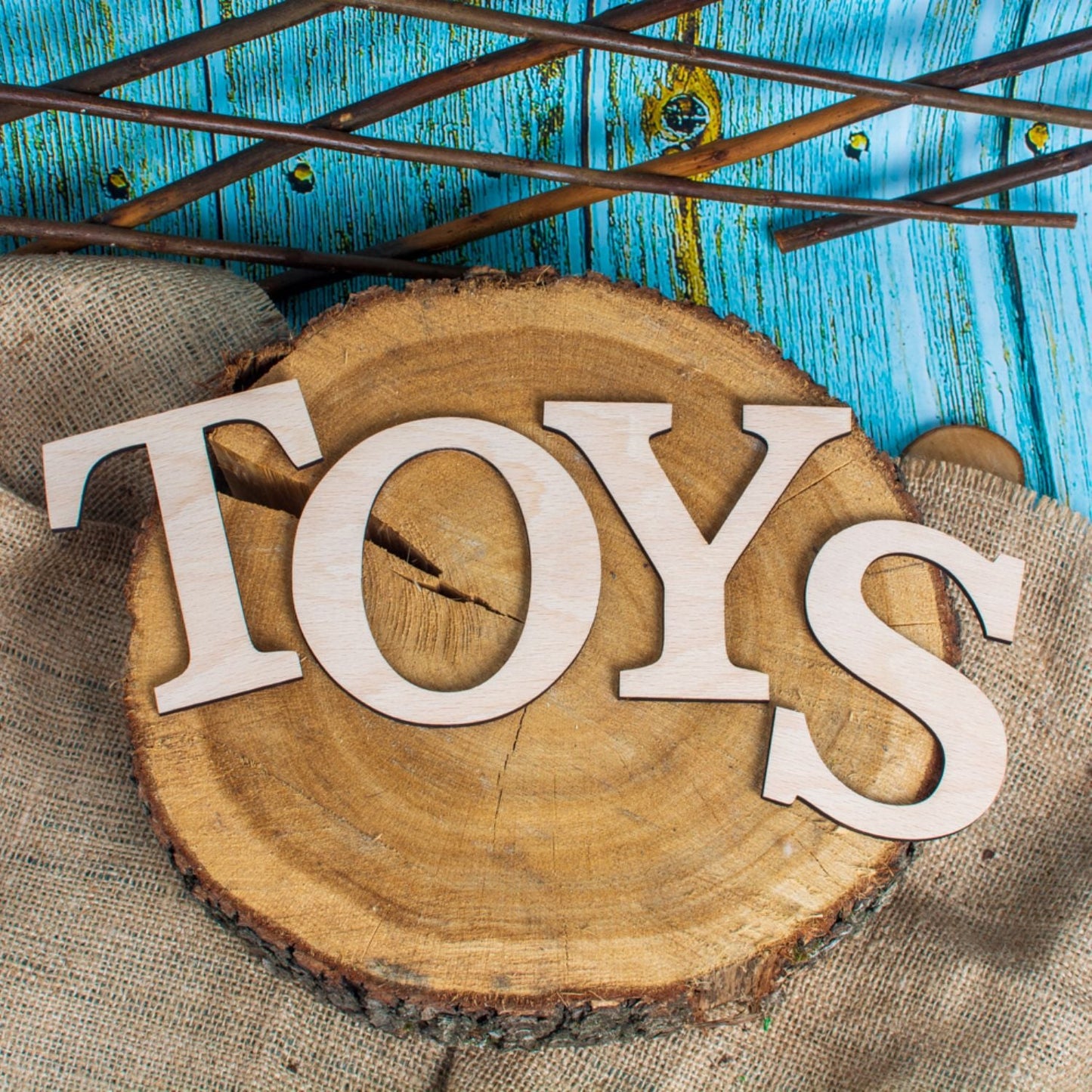 Accesorii decorative - Litere din lemn pentru Camera Copilului, TOYS HH1568, 36x10 cm