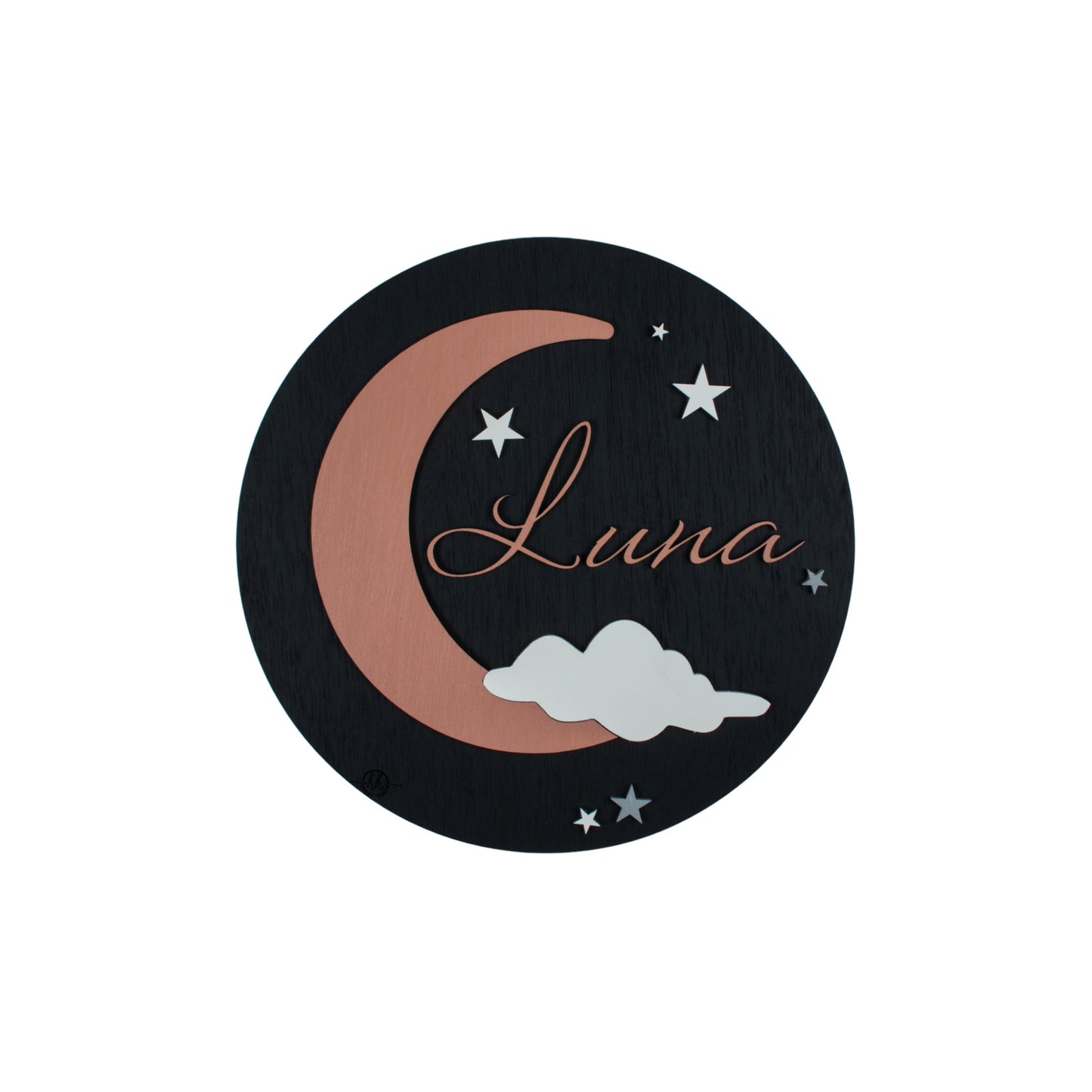 Decor Personalizabil, HandyHands, cu Nume din lemn Luna 36 cm