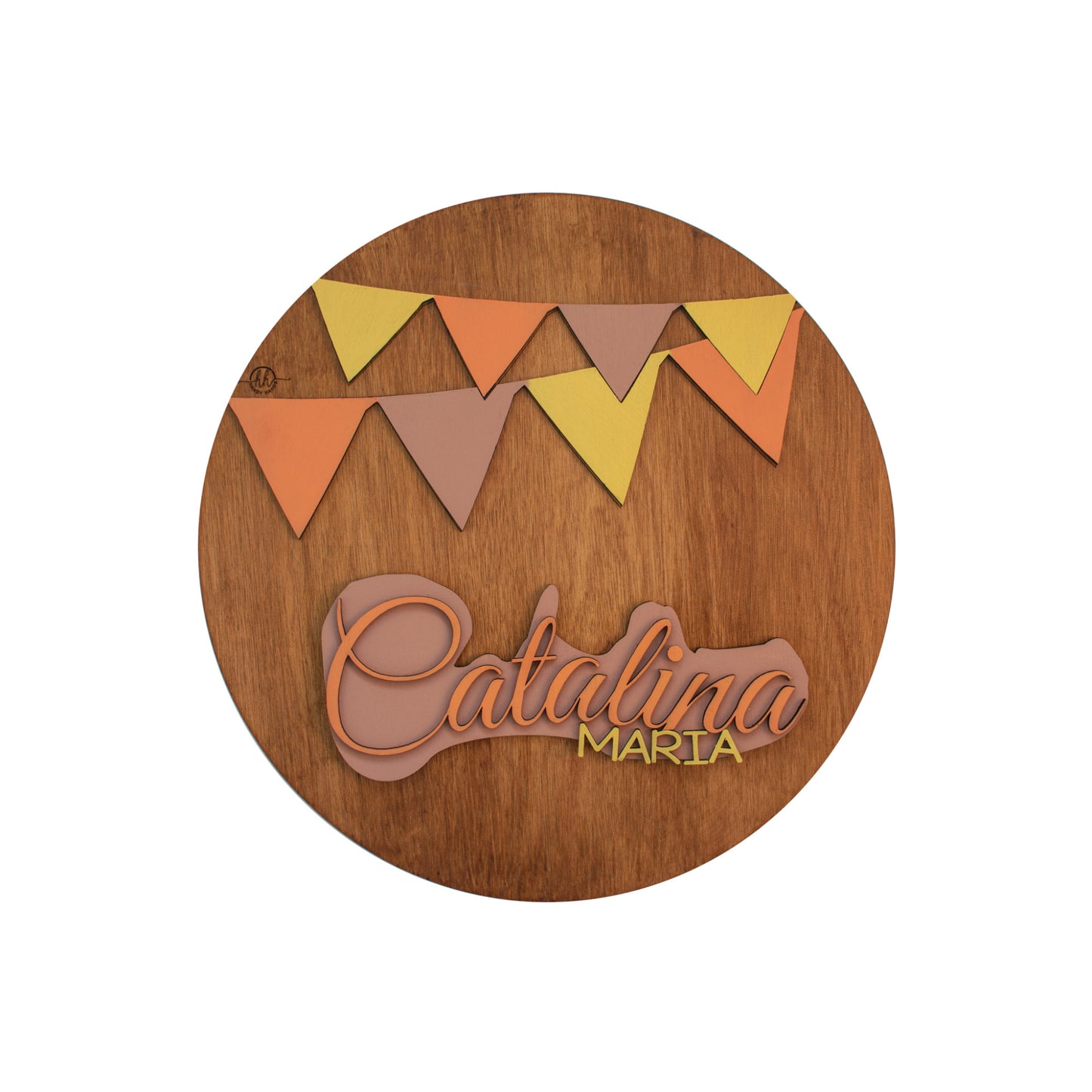 Decor Personalizabil, HandyHands, cu Nume din lemn Birthday Theme 36 cm