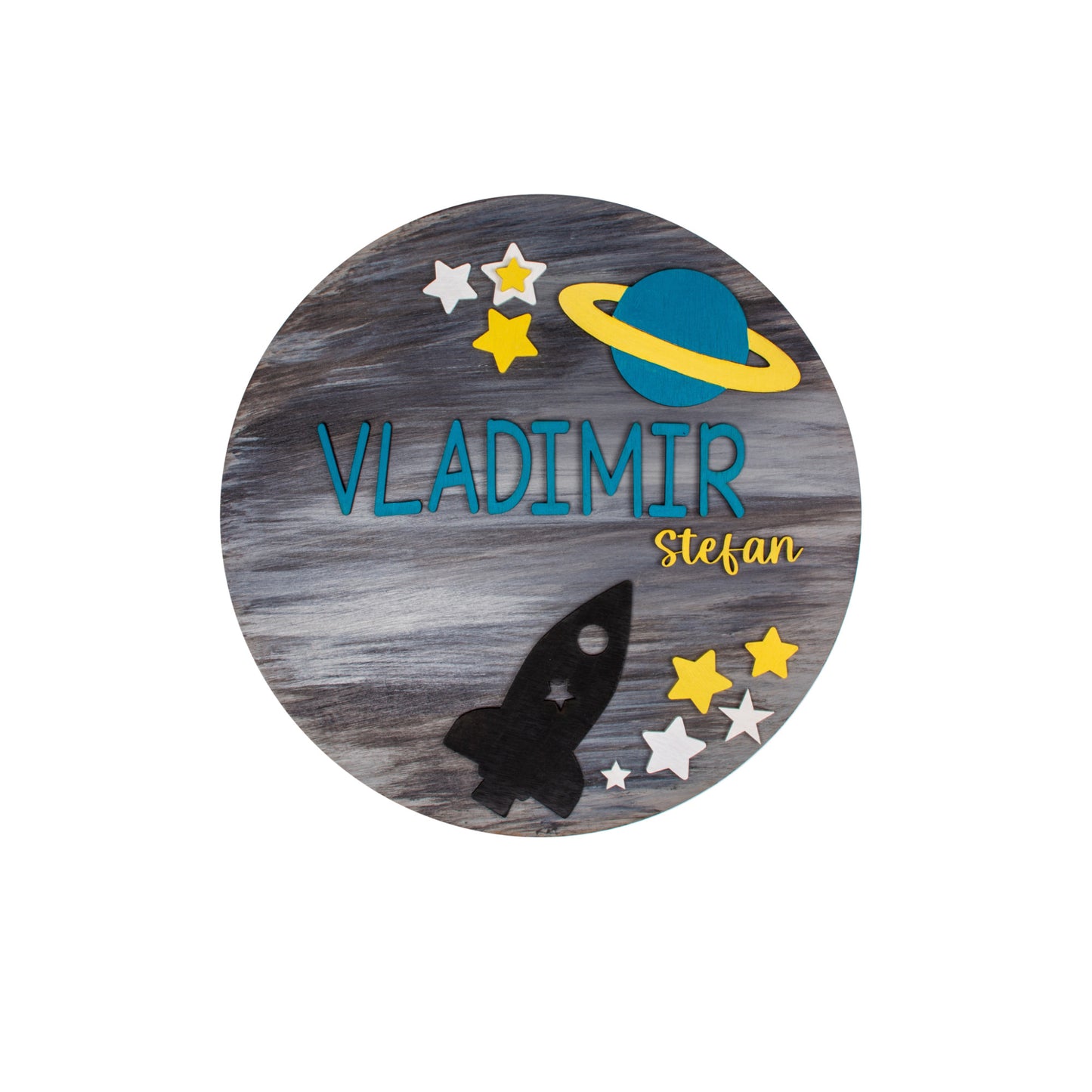 Decor Personalizabil, HandyHands, cu Nume din lemn Spatiu 36 cm