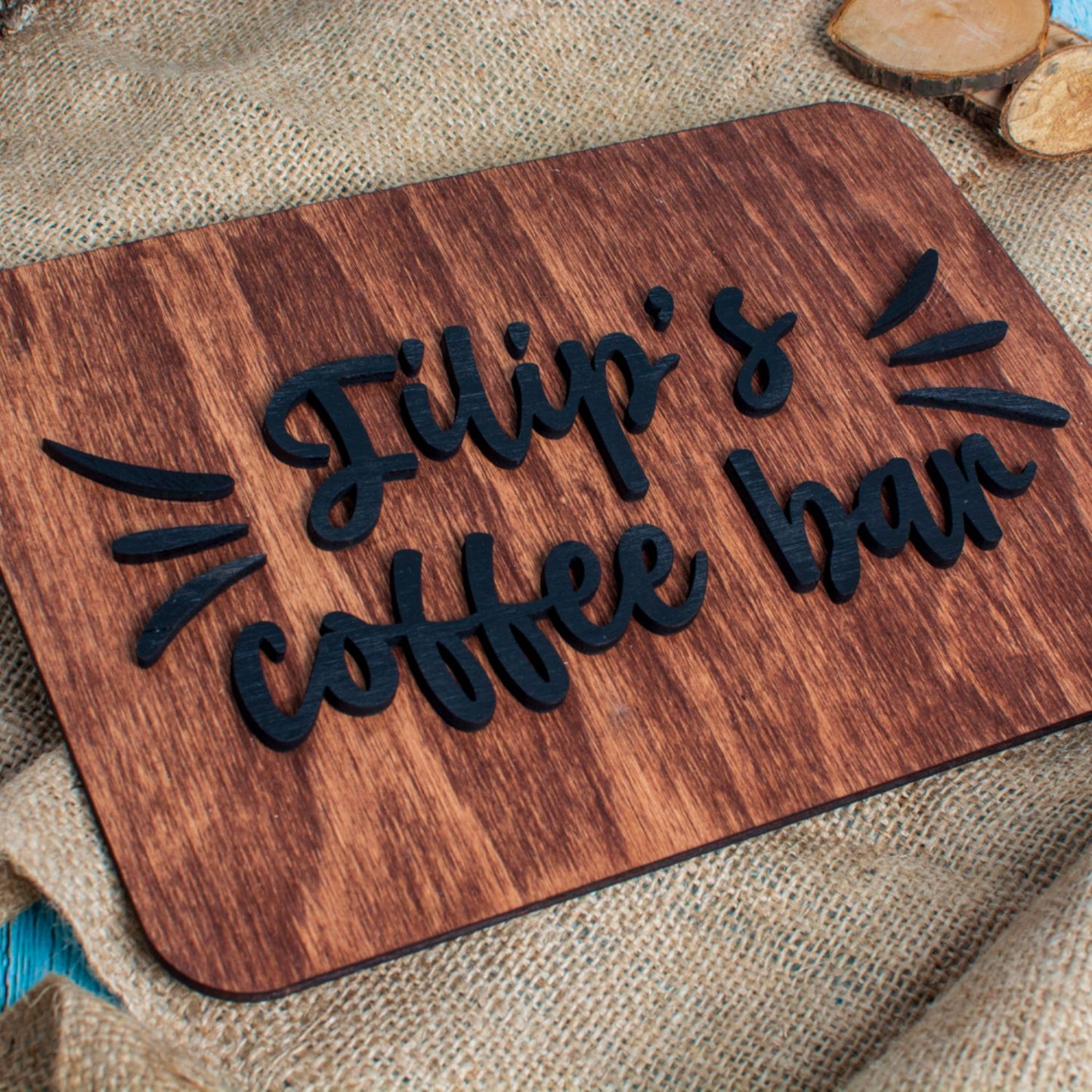 Rama Coffee Bar HH1564 din lemn 25x18 cm