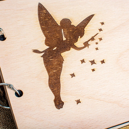 Album Foto GuestBook Botez HH1606 Personalizat din lemn Fairy 30 x 21 cm