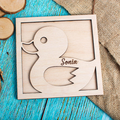 Decor Personalizat Rata Blank HH1613 din lemn pentru Licheni