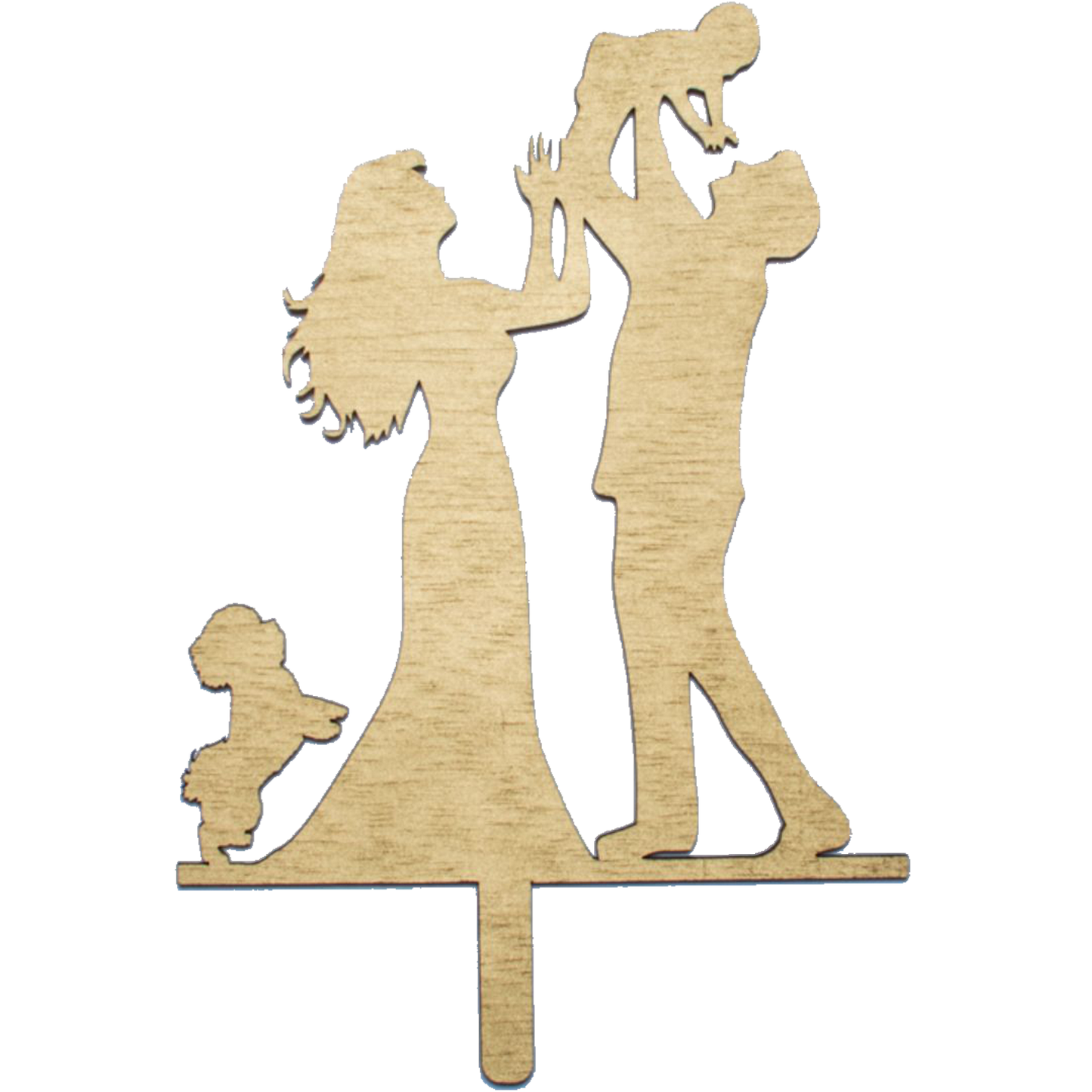 Topper din Lemn HHH1604 Personalizat Familie
