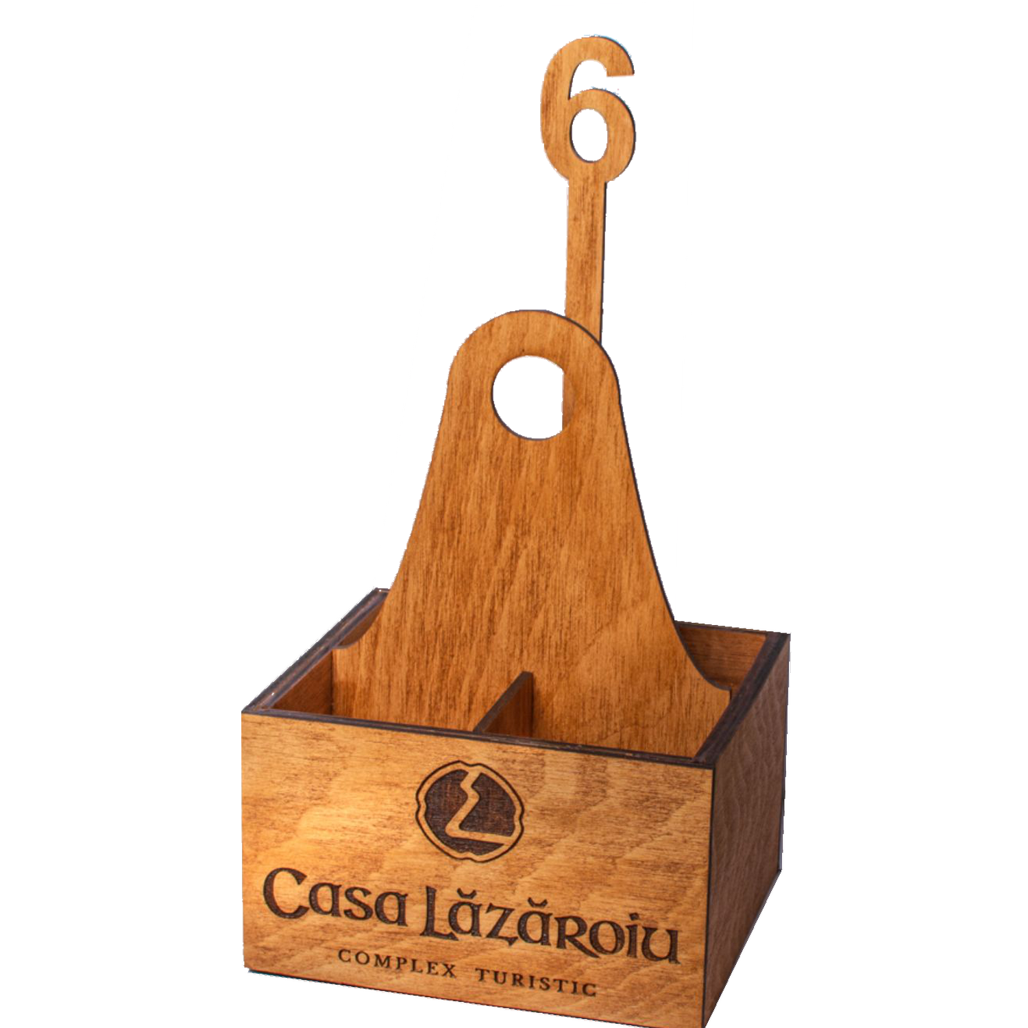 Oliviera Set condimente masa din Lemn HH1624 Personalizat cu numar de masa