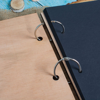 Album Foto GuestBook Nunta HH1611 Personalizat din lemn Copac Mire si Mireasa 30 x 21 cm