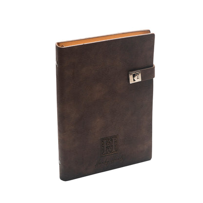 Agenda Premium din Piele HH930 Personalizata cu suport pentru carte de Vizita si suport pentru Pix 16x23 cm