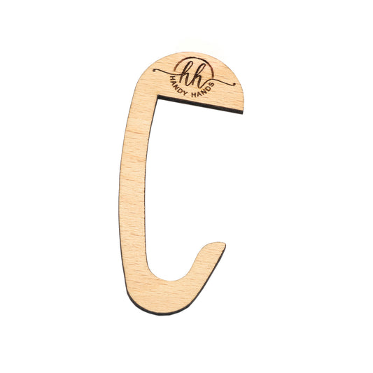 Set 10 bucati Agatatoare Suport Geanta din lemn HH9566 Personalizat 4.5x10 cm