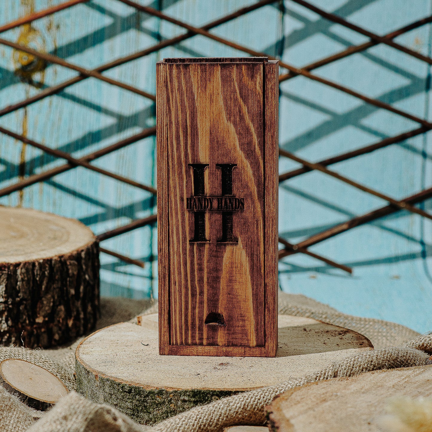Cutie din lemn Dreptunghiulara HH984 Personalizata Flip 20x8x3 cm