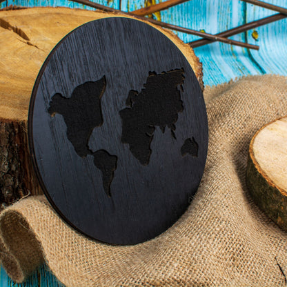 Decor Inconjurul Lumii Blank HH1505 din lemn pentru Licheni