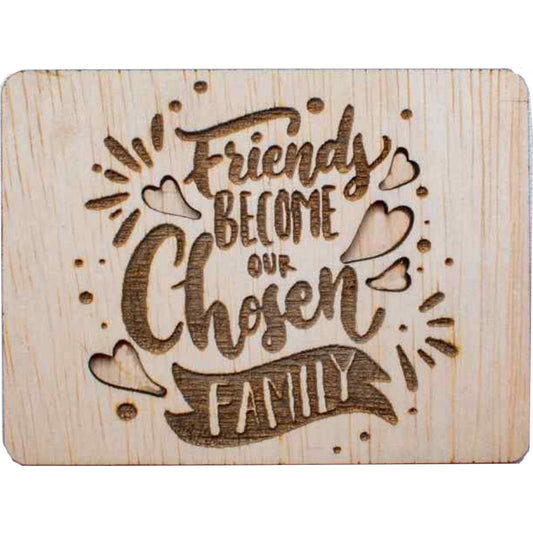 Decor Pretenii devin Familie Personalizat Blank HH1524 din lemn pentru Licheni