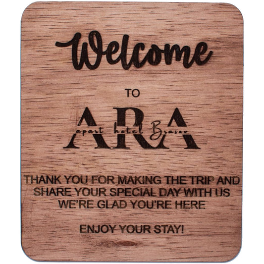 Decor Rama Foto HH1571 Primire Intrare Welcome din lemn Personalizata