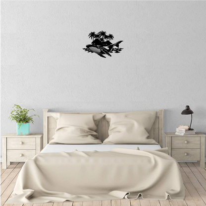 Decor perete Balena HH805 din lemn