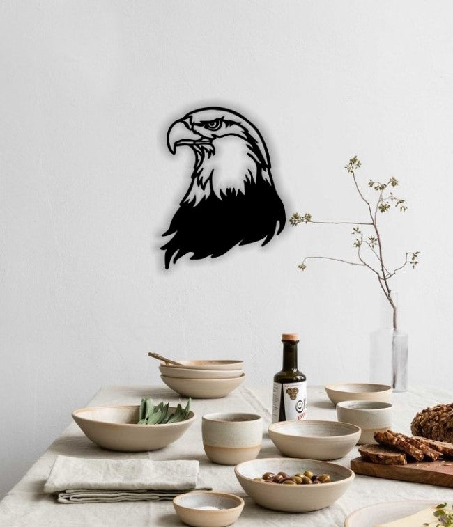Decor perete Personalizabil Cap de Vultur din lemn
