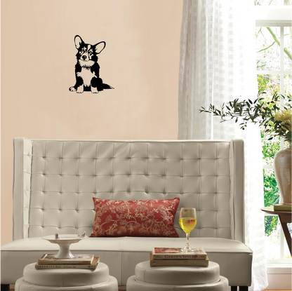 Decor perete Catel Corgi HH710 din lemn