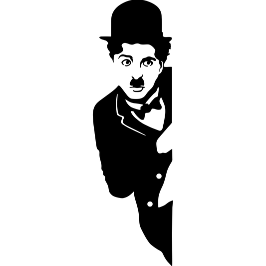 Decor perete Charlie Chaplin HH764 din lemn