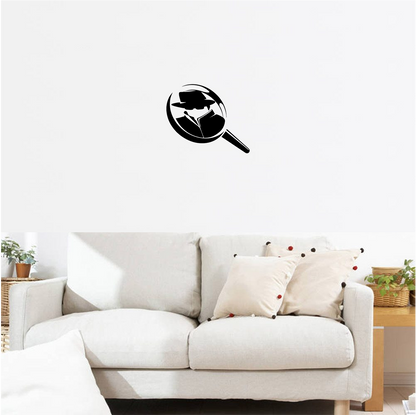 Decor perete Detectiv in Lupa HH731 din lemn
