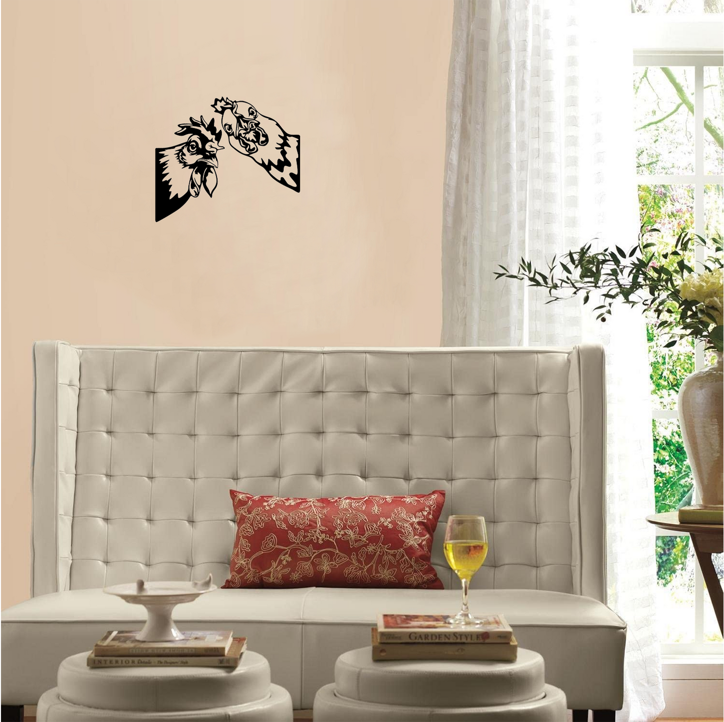 Decor perete Gaina si Cocos HH752 din lemn