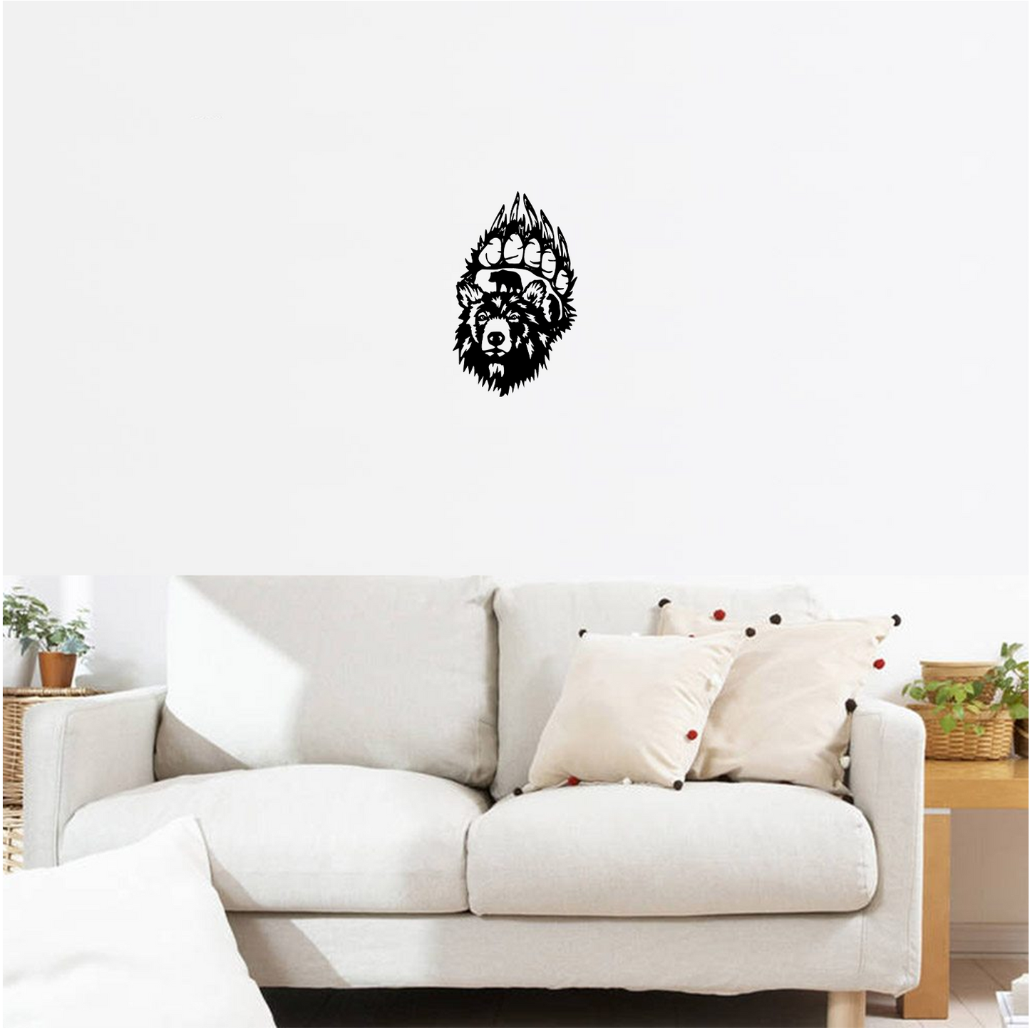 Decor perete Laba de Urs HH704 din lemn